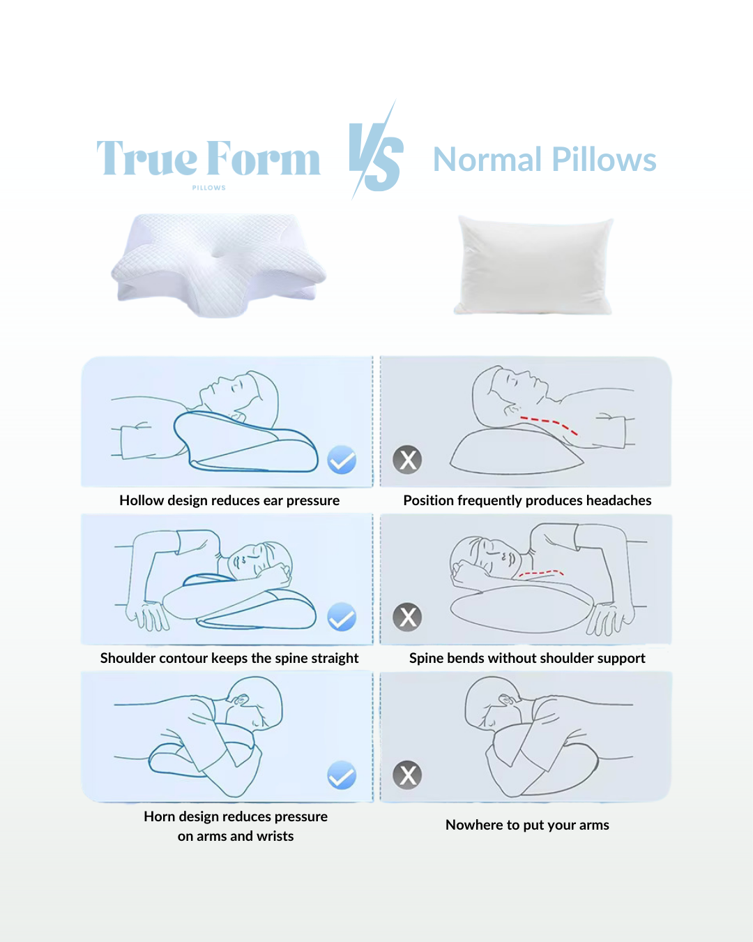 True Form - Ergonomic Pillow